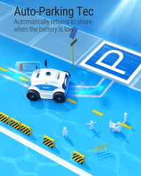 WYBOT WY1103 Vezeték Nélküli Medence Takarító Robot 120 Perc Üzemidő 120m²-ig 6