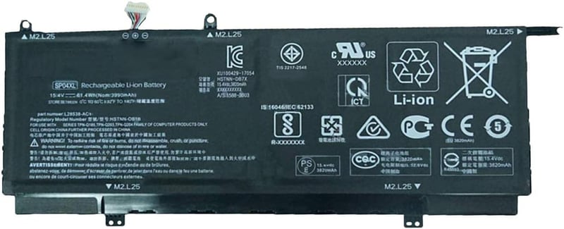 WYGUO SP04XL Laptop Akkumulátor HP Spectre X360 13-AP Sorozathoz - 61Wh, 15.4V, 4 Cellás Csereakkumulátor Kompatibilis L28538-AC1 Modellekke