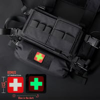 WYNEX Taktikai Elsősegély Pouch Hook-N-Loop Mellény Hordozható Trauma Táska 4
