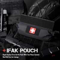 WYNEX Taktikai Elsősegély Pouch Hook-N-Loop Mellény Hordozható Trauma Táska 8