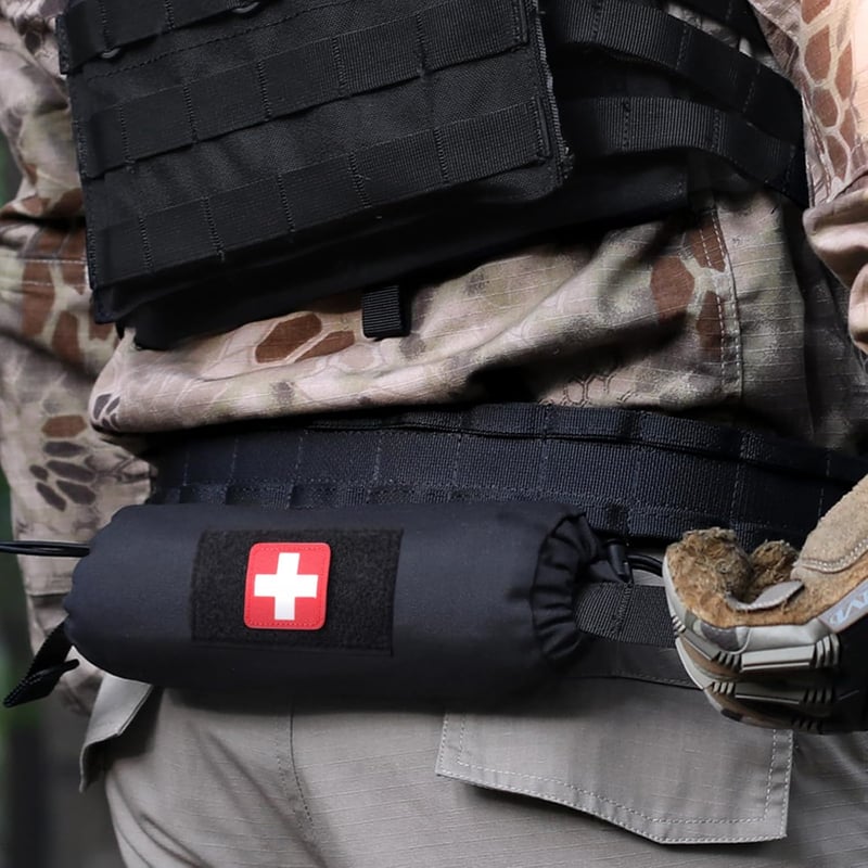 WYNEX Taktikai Elsősegély Pouch Hook-N-Loop Mellény Hordozható Trauma Táska