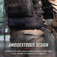 WYNEX Taktikai Elsősegély Pouch Hook-N-Loop Mellény Hordozható Trauma Táska 2