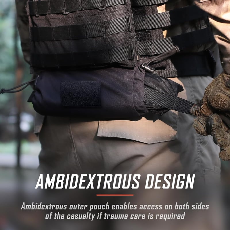 WYNEX Taktikai Elsősegély Pouch Hook-N-Loop Mellény Hordozható Trauma Táska