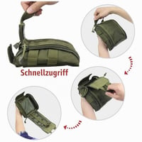 Taktická lekárnička WYNEX IFAK so systémom MOLLE, vojenská EDC taška prvej pomoci, prevedenie na opasok, outdoorová súprava na prežitie, 1000D nylon 2