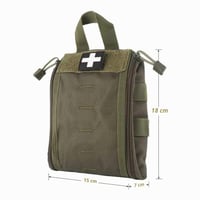 Taktická lekárnička WYNEX IFAK so systémom MOLLE, vojenská EDC taška prvej pomoci, prevedenie na opasok, outdoorová súprava na prežitie, 1000D nylon 5