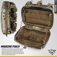 WYNEX Molle taktikai háromszoros tárzseb M4/M16-hoz - CP camo 5