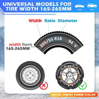 WYRIAZA univerzális hólánc gyors szerelés autóhoz 6 darab 165 265 mm R15 R19 205 55 R16 225 55 R17 205 60 R16 215 65 R16 5