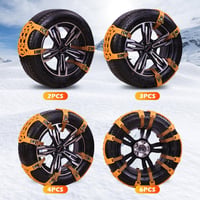 WYRIAZA Univerzális Hólánc Gyorsszerelés 165-265mm R15-R19 6db Autó Téli 6