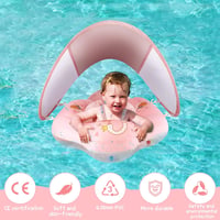 WYRIAZA Úszógumi Napellenzővel SPF 50+ Babáknak 5-16 kg Egyensúlygolyóval - S (5-8KGS) 3
