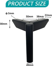 WZCMLJ 4 db fekete bútor láb 12 cm fém szekrény láb asztal szék kanapé 4