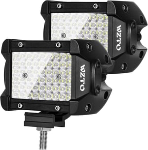 Lumină de lucru LED și far suplimentar WZTO - Proiector auxiliar impermeabil 300W pentru motocicletă, lumină de poziție spate
