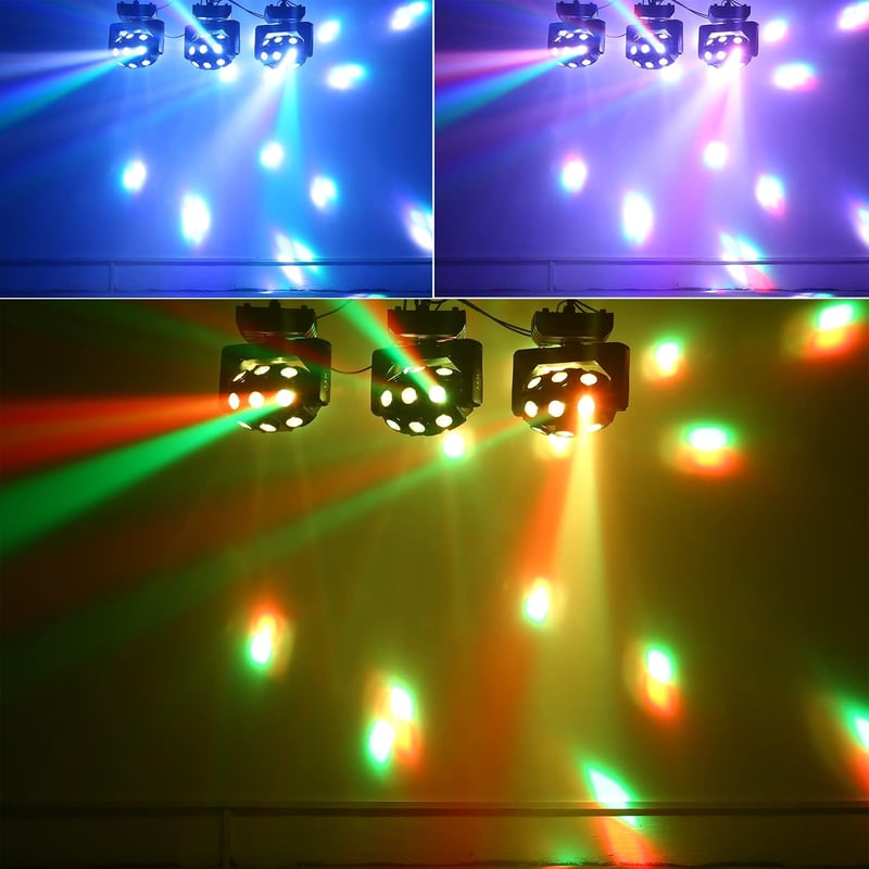 WZYBUTA 180 W LED mozgó fejű disco lámpa RGBW DMX 512 csatornás színpadi fény clubhoz esküvőre karácsonyra