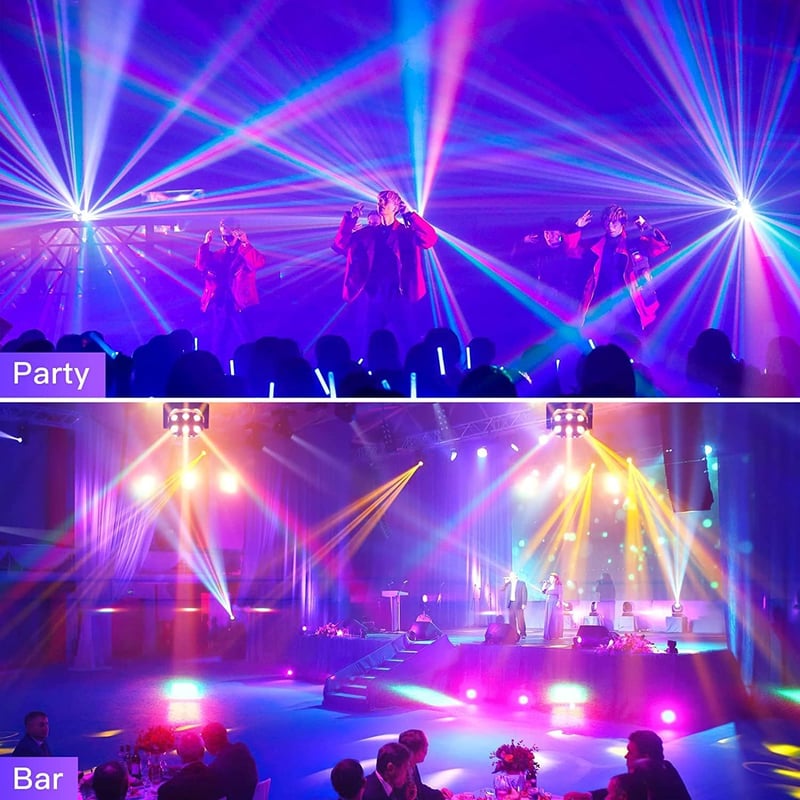 WZYBUTA 180 W LED mozgó fejű disco lámpa RGBW DMX 512 csatornás színpadi fény clubhoz esküvőre karácsonyra