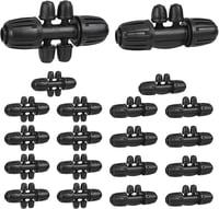 Wzzy Gurden 20db Csepegtetőrendszer Adapter Szett 16mm Csőhöz 4-6 Irányú 1