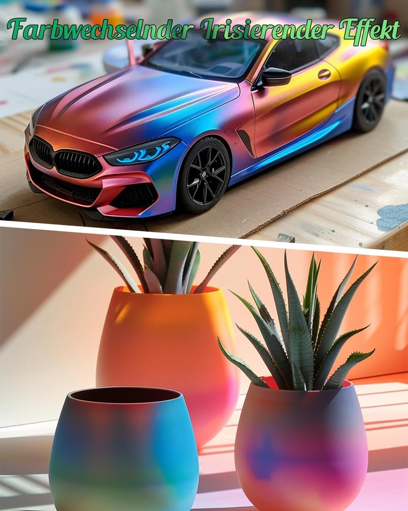 X ARTY HUB 42 Színű Airbrush Festék Készlet Thinnerrel, Irizáló és Neon Színek