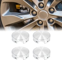 X AUTOHAUX 62 mm-es Ezüst Felni Közép Kupak Szett - 4 db Autó Kerékagy Dísztárcsa 4 Füllel, Univerzális Felnikhez 2