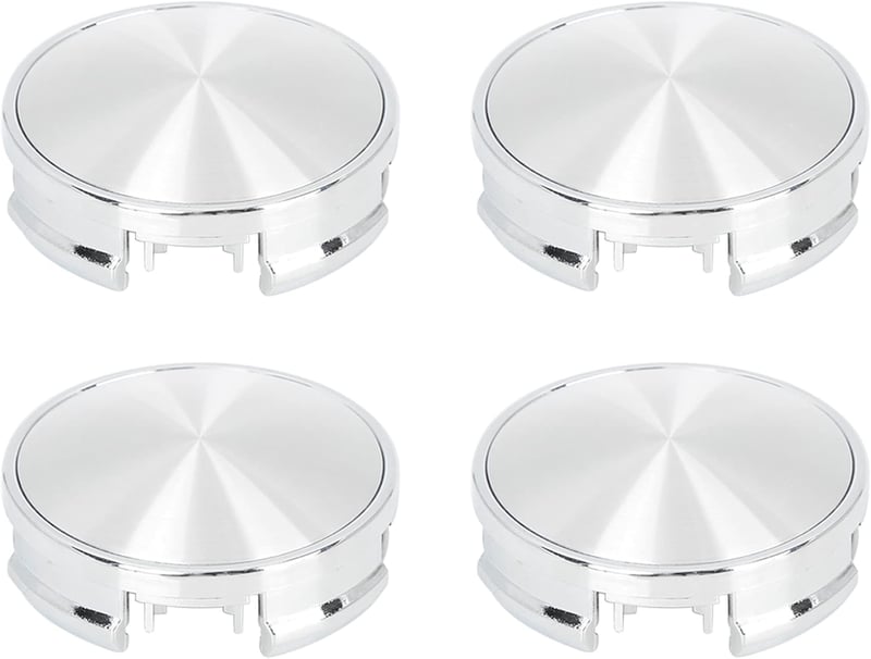 X AUTOHAUX 62 mm-es Ezüst Felni Közép Kupak Szett - 4 db Autó Kerékagy Dísztárcsa 4 Füllel, Univerzális Felnikhez