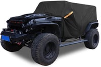X AUTOHAUX Autótakaró SUV Jeep Wrangler 4 ajtós 210D Oxford fekete 1