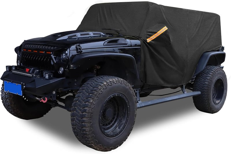 X AUTOHAUX Autótakaró SUV Jeep Wrangler 4 ajtós 210D Oxford fekete