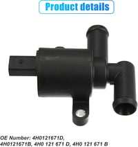 X AUTOHAUX Motor Fűtésszelep Szolenoid 4H0121671D - Audi Q7, A6, A4, Volkswagen Golf, GTI, Beetle kompatibilis alkatrész - Fűtésrendszer vez 3