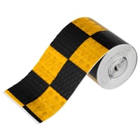 Bandă de siguranță autoadezivă reflectorizantă X AUTOHAUX – Negru-Galben, 1 buc. 1