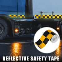 Bandă de siguranță autoadezivă reflectorizantă X AUTOHAUX – Negru-Galben, 1 buc. 2