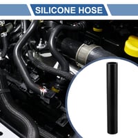 X AUTOHAUX Silikonsko crijevo hladnjaka, unutarnji promjer 35 mm, duljina 300 mm, ravno (0 stupnjeva), crno, univerzalno crijevo za rashladnu tekućinu automobila 2