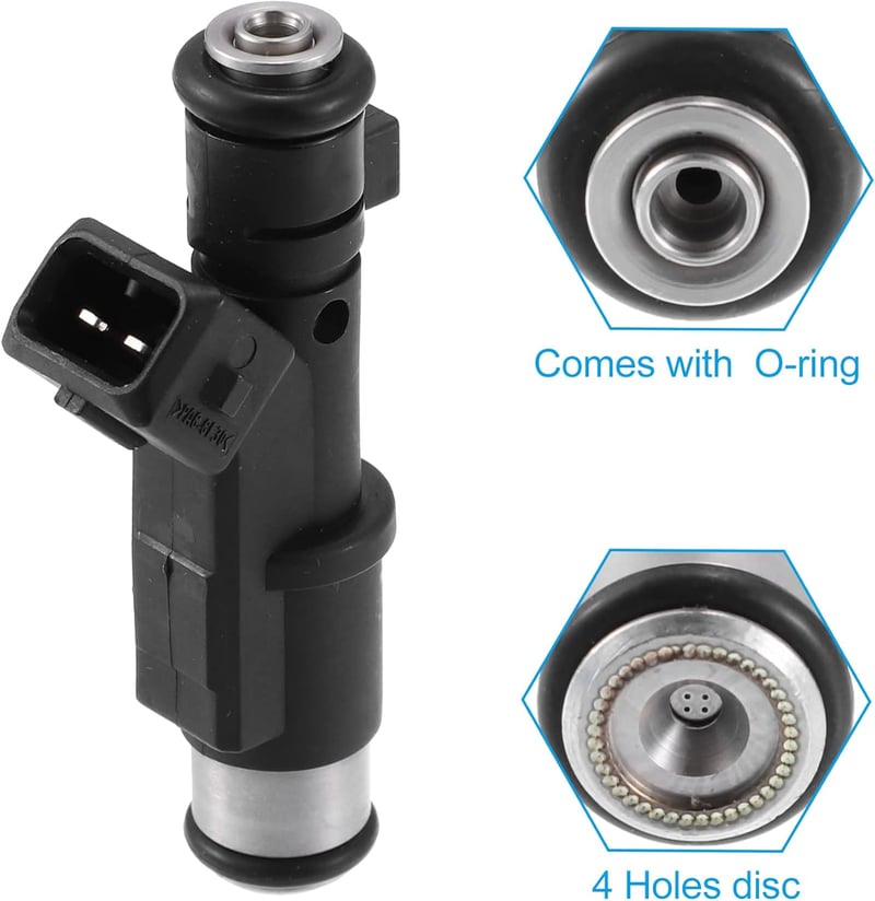 X AUTOHAUX Üzemanyag Befecskendező Készlet - 4 db Benzin Injektor Citroen C4, C5, Xsara és Fiat Modellekhez - 01F003A, 0280156328 Kompatibil
