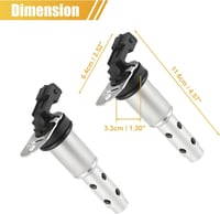 X AUTOHAUX Változó Szelepvezérlés Olajszelep 11367585425 - BMW 128i 328i 335i 535i X3 X5 X6 Z4 Kompatibilis - 2db Fém Szolenoid 3