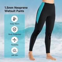 Pantaloni de neopren X-mAnTA 1,5 mm pentru bărbați și femei - pentru scufundări, surfing 4