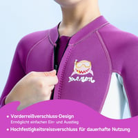 X-mAnTA 2.5mm Gyerek Wetsuit Elöl Cipzárral Termál Úszóruha Fiúknak Lányoknak 4