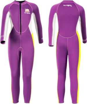 Detský neoprénový oblek X-mAnTA 2,5 mm so zipsom vpredu - čierny - veľkosť S