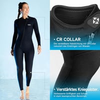 X-mAnTA 3mm neoprén búváruha teljes test női férfi hosszú ujj cipzár 2