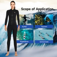 X-mAnTA 3mm neoprén búvárruha férfiaknak és nőknek - elöl cipzáras wetsuit felső 6