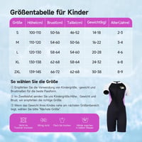 X-mAnTA Gyermek Neoprén Shorty Búvárruha 2,5 mm - Lila Rövidített Vízisport Ruha Elülső Cipzárral Úszáshoz, Búvárkodáshoz, Szörfözéshez - 2XL méret 3