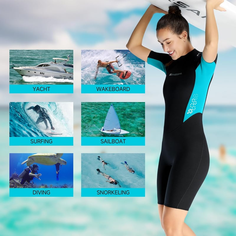X-mAnTA 1.5mm Neoprén Rövid Wetsuit Férfiaknak és Nőknek Búvárkodáshoz