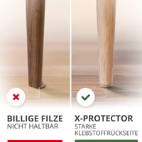 X-Protector Öntapadós Filc Csúszka 181 db Bútor Védelem Fa Padló - 181 PCS Beige 4