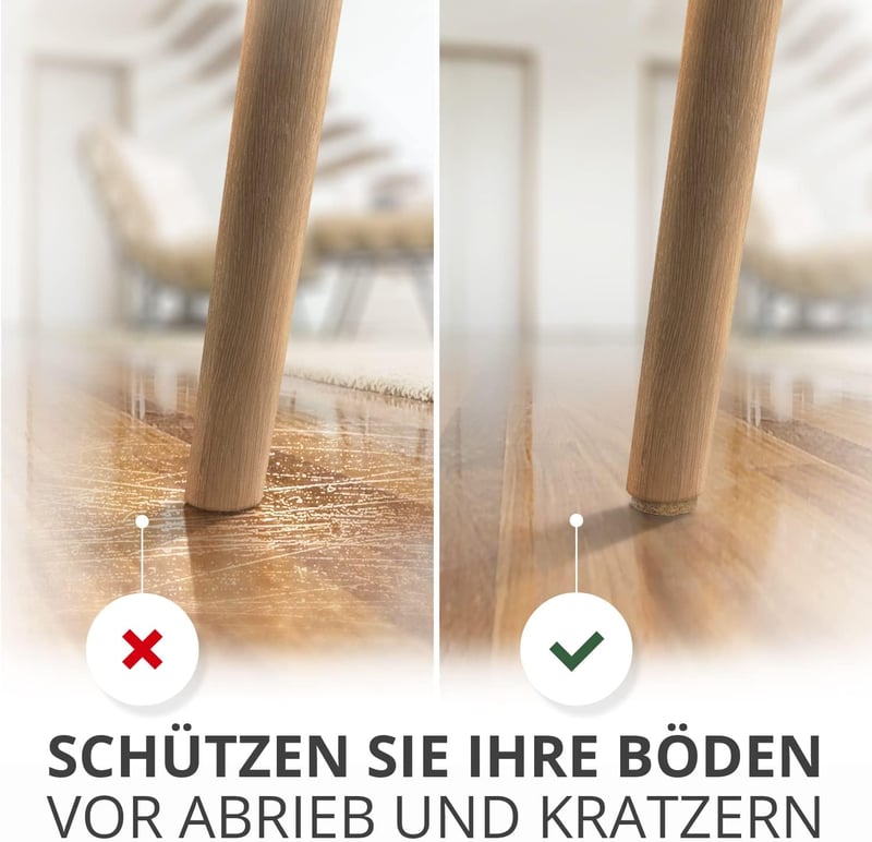 X-Protector Öntapadós Filc Csúszka 181 db Bútor Védelem Fa Padló - 181 PCS Beige