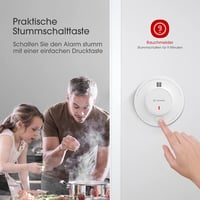 X-Sense Füstérzékelő 10 Éves Elemmel - 5 db-os Csomag, TÜV és EN14604 Tanúsított Tűzjelző, Fotoelektromos Érzékelővel, 85dB Riasztás 6