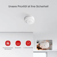 X-Sense Füstérzékelő 10 Éves Elemmel - 5 db-os Csomag, TÜV és EN14604 Tanúsított Tűzjelző, Fotoelektromos Érzékelővel, 85dB Riasztás 5