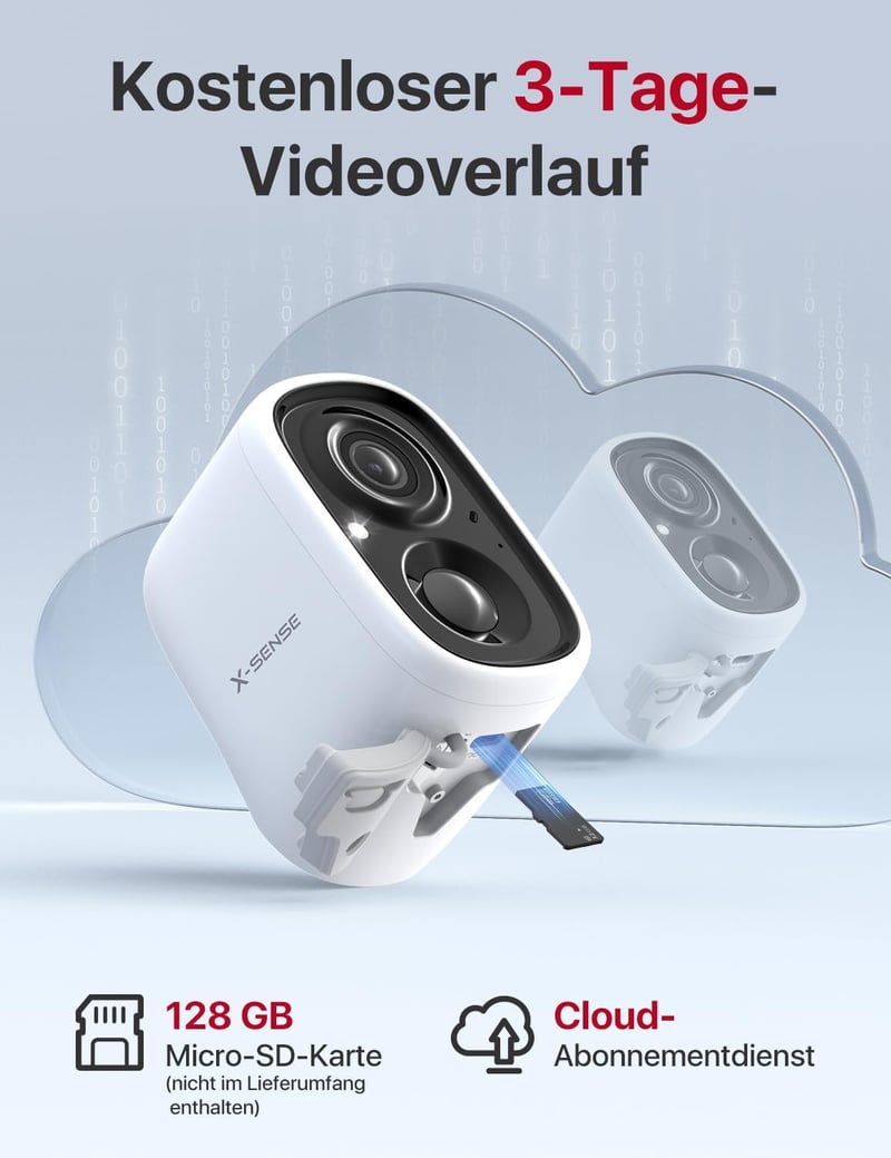 X-Sense Napelemes Kültéri Biztonsági Kamera WiFi 1080p Éjszakai Látás Mozgásérzékelő