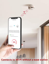 X-Sense Wi-Fi Füstérzékelő Otthonra Cserélhető Elemmel, Okos Tűzjelző Riasztó Mobil Alkalmazással, EN 14604 Szabvány, XS01-WX 5