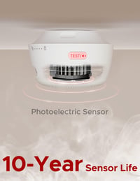 X-Sense Wi-Fi Füstérzékelő Otthonra Cserélhető Elemmel, Okos Tűzjelző Riasztó Mobil Alkalmazással, EN 14604 Szabvány, XS01-WX 7