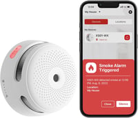 X-Sense Wi-Fi Füstérzékelő Otthonra Cserélhető Elemmel, Okos Tűzjelző Riasztó Mobil Alkalmazással, EN 14604 Szabvány, XS01-WX 1