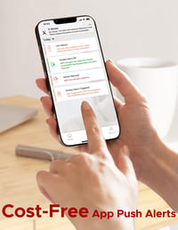 X-Sense Wi-Fi Füstérzékelő Otthonra Cserélhető Elemmel, Okos Tűzjelző Riasztó Mobil Alkalmazással, EN 14604 Szabvány, XS01-WX 3