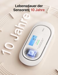 X-Sense XC01-R Szénmonoxid Érzékelő, TÜV Tanúsítvánnyal, Digitális LCD Kijelzővel, 7 Éves Cserélhető Elemmel, Memória Funkcióval, Falra Szer 2