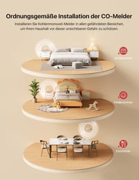 X-Sense XC0C-SR Szén-monoxid Érzékelő, TÜV Tanúsítvánnyal, 10 Éves Szenzorral, Digitális Kijelzővel és Cserélhető Elemmel, Tesztgombos CO  8