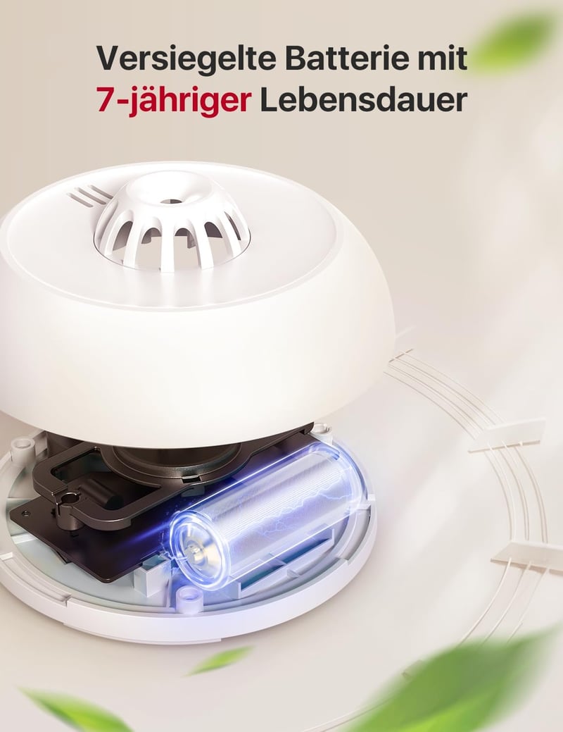X-Sense XH02-M Vezeték Nélküli Hőérzékelő 10 Éves Elemmel - Összekapcsolható Riasztó Rendszer Konyha, Garázs és Padlás Védelméhez, Bázisállo