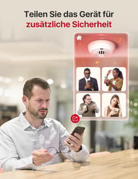 X-Sense XH02-M Vezeték Nélküli Hőérzékelő 10 Éves Elemmel - Összekapcsolható Riasztó Rendszer Konyha, Garázs és Padlás Védelméhez, Bázisállo 6