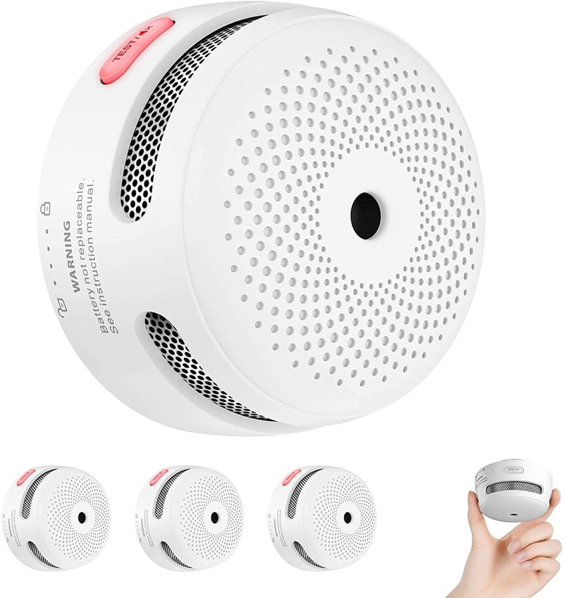 X-Sense XS01 Füstérzékelő, 10 Éves Elemmel, Mini Tűzjelző, Fotóelektromos Füstriasztó Némító Gombbal, 3 Darabos Készlet